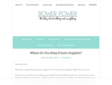 Tablet Screenshot of bowerpowerblog.com